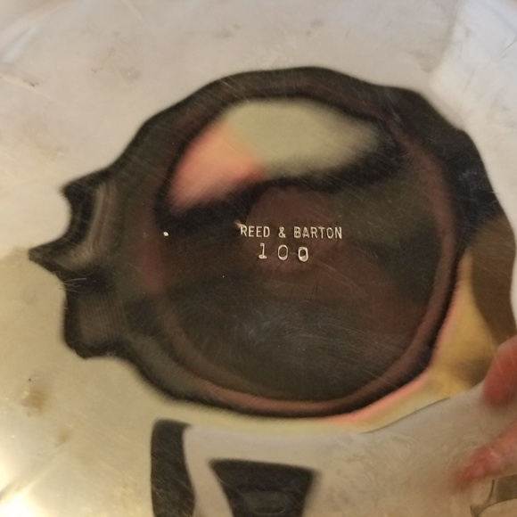 Reed & Barton Vintage Candy Dish Swan Lily Silver - Picture 8 of 8